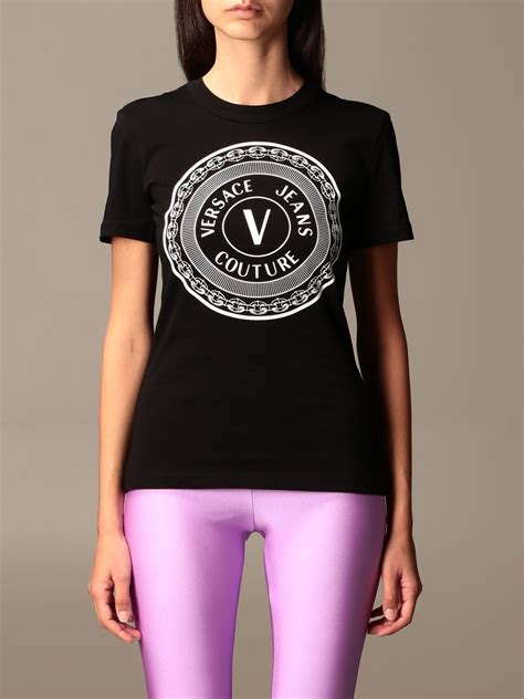 camiseta versace jeans couture mujer|camisas versace.